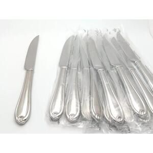 Lenox Hartleigh 12 Steak Knifes Set 18/10 Stainless Flatware Glossy Vietnam